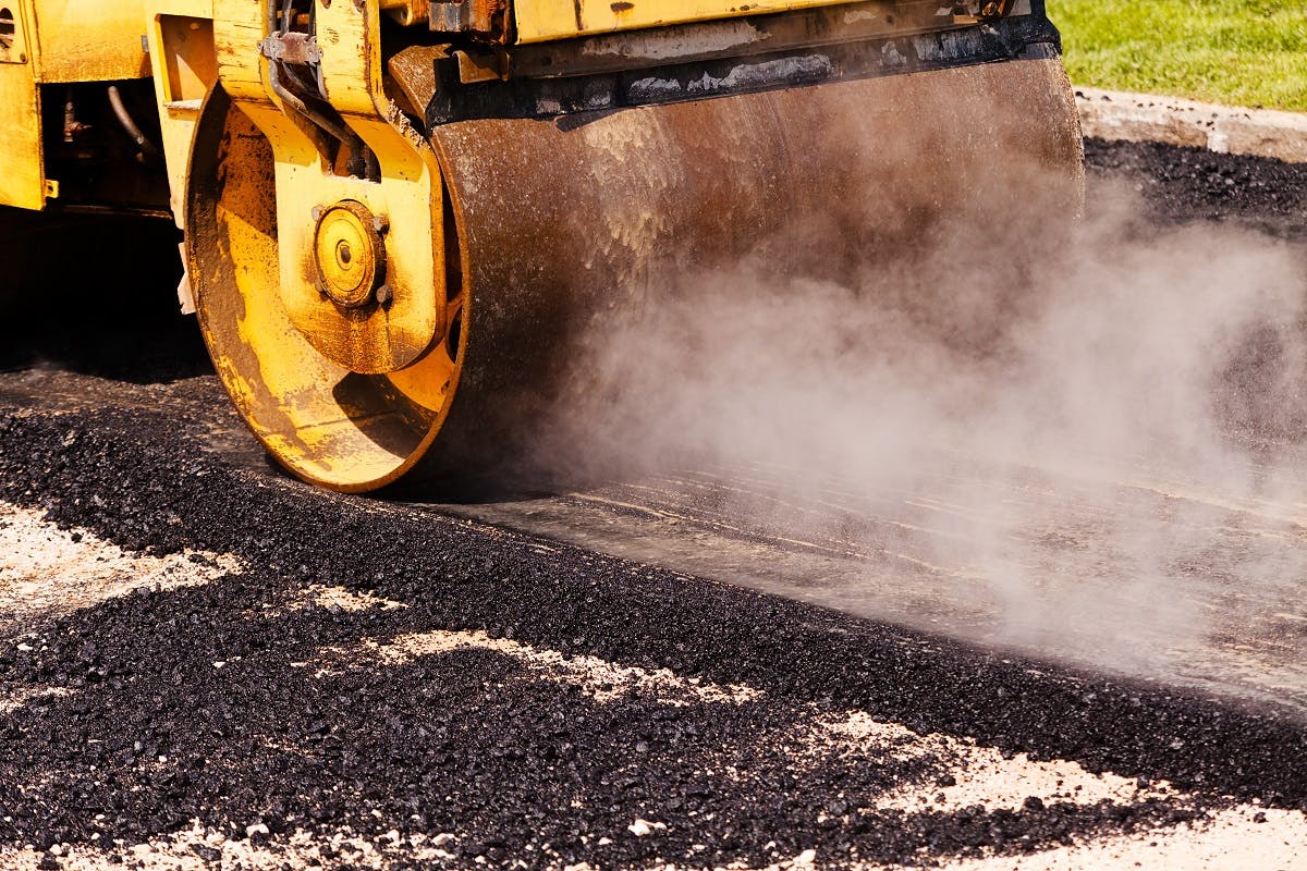 Travaux de realisation d une nouvelle route