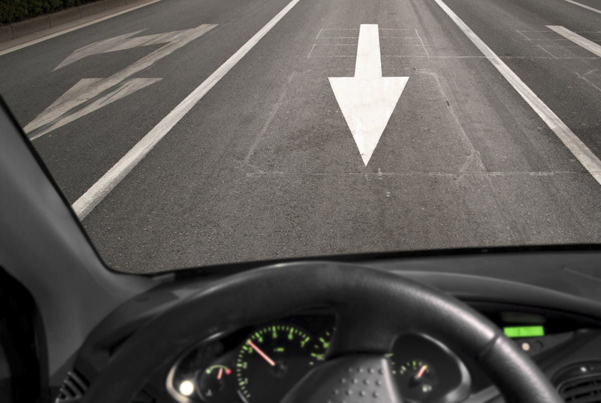 Voiture en contresens