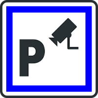 Panneau d'indication de parking sous videosurveillance