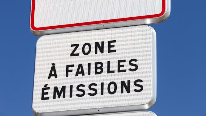 Panonceau de zone a faibles emissions