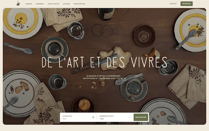 Galerie projet De l'Art et des Vivres