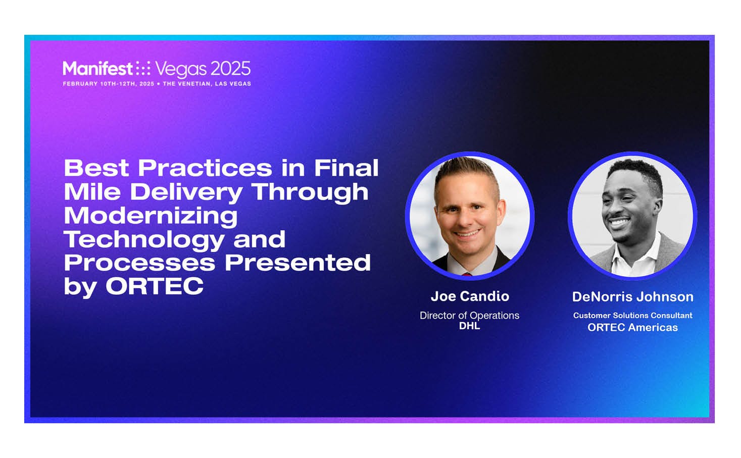 Best Practices in Final Mile Delivery : DHL and ORTEC