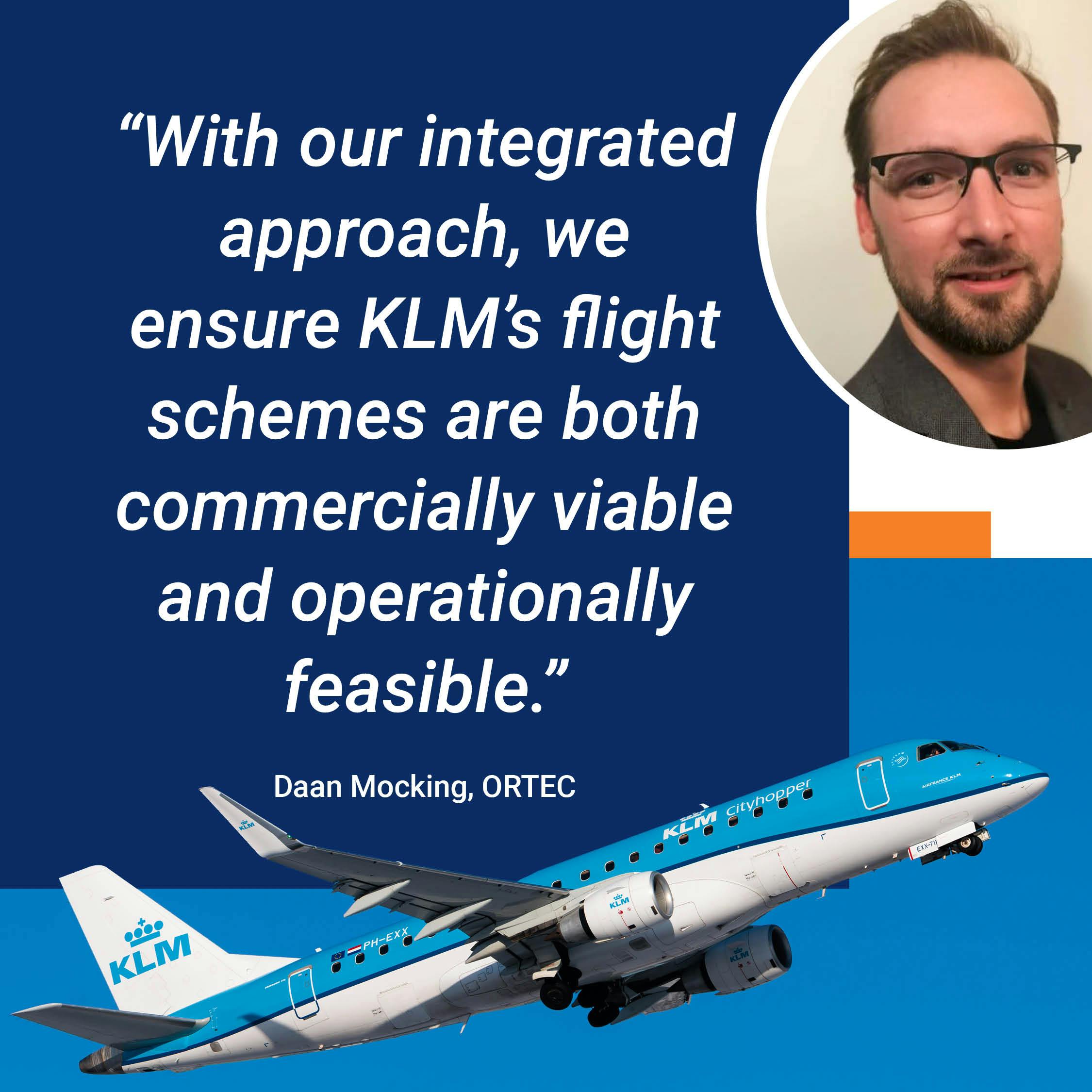 KLM and ORTEC - optimizing flight schedules
