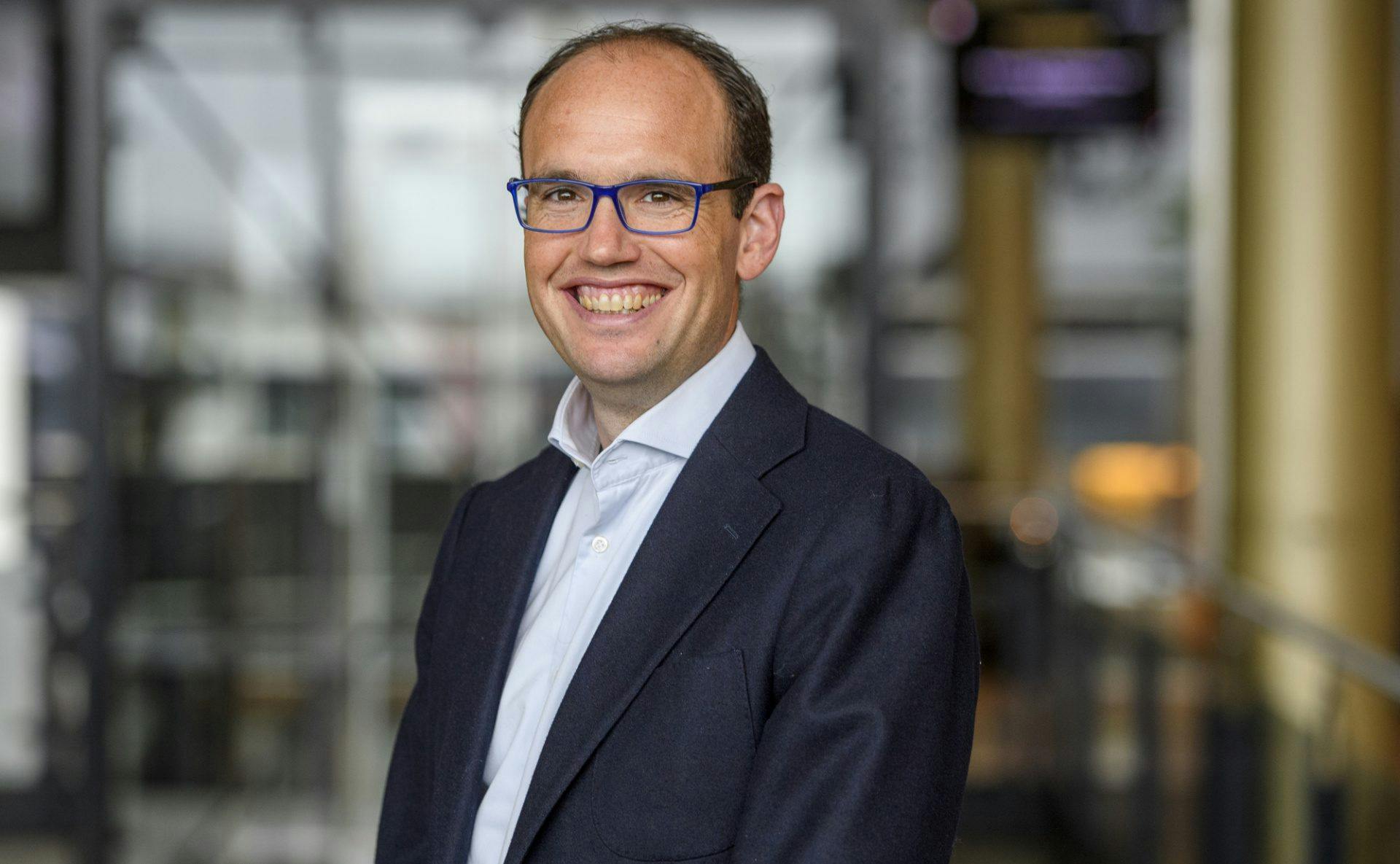 Portret van David Peters, Chief Transformation Officer bij Stedin