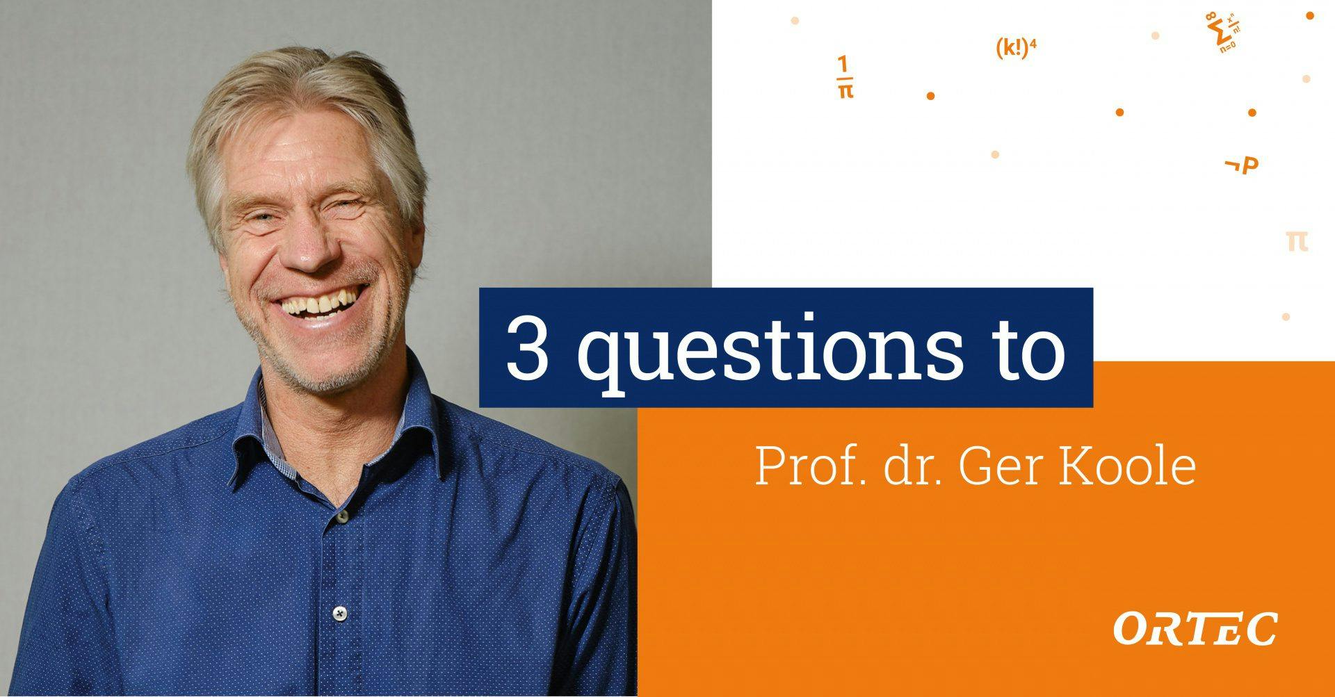 Three Questions for Ger Koole