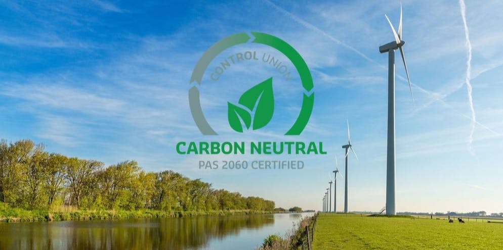 Carbon Neutral Certification PAS2060 ORTEC 