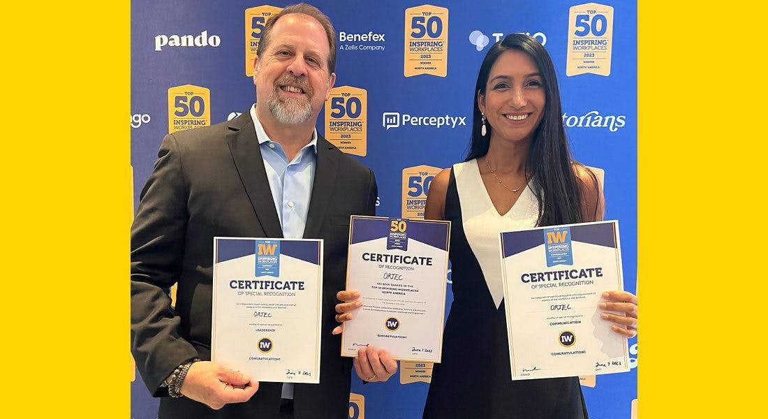 ORTEC 2023 Inspiring Workplaces Award