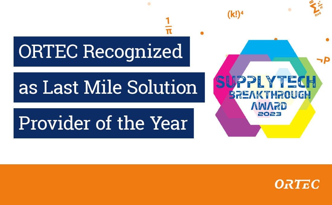 ORTEC Recognized With 2023 SupplyTech Breakthrough Award