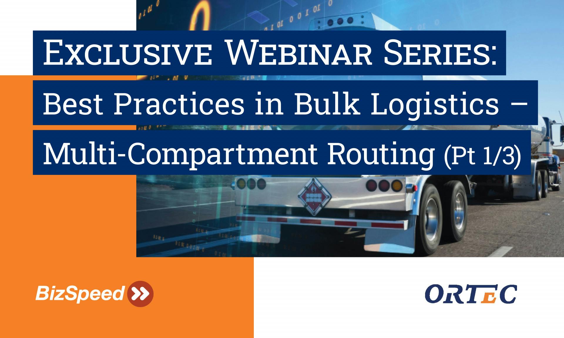 Webinar: Best Practices in Bulk Logistics | hosted by ORTEC + BizSpeed