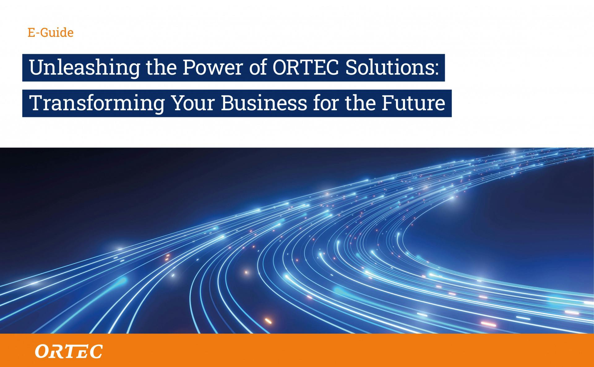 ORTEC | E-Guide - Transforming Your Business for the Future