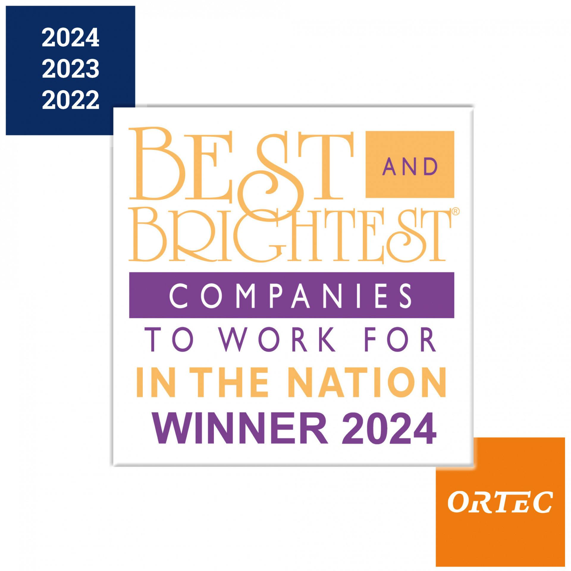 ORTEC Americas | National Best & Brightest Company to Work For - 2024, 2023, 2022