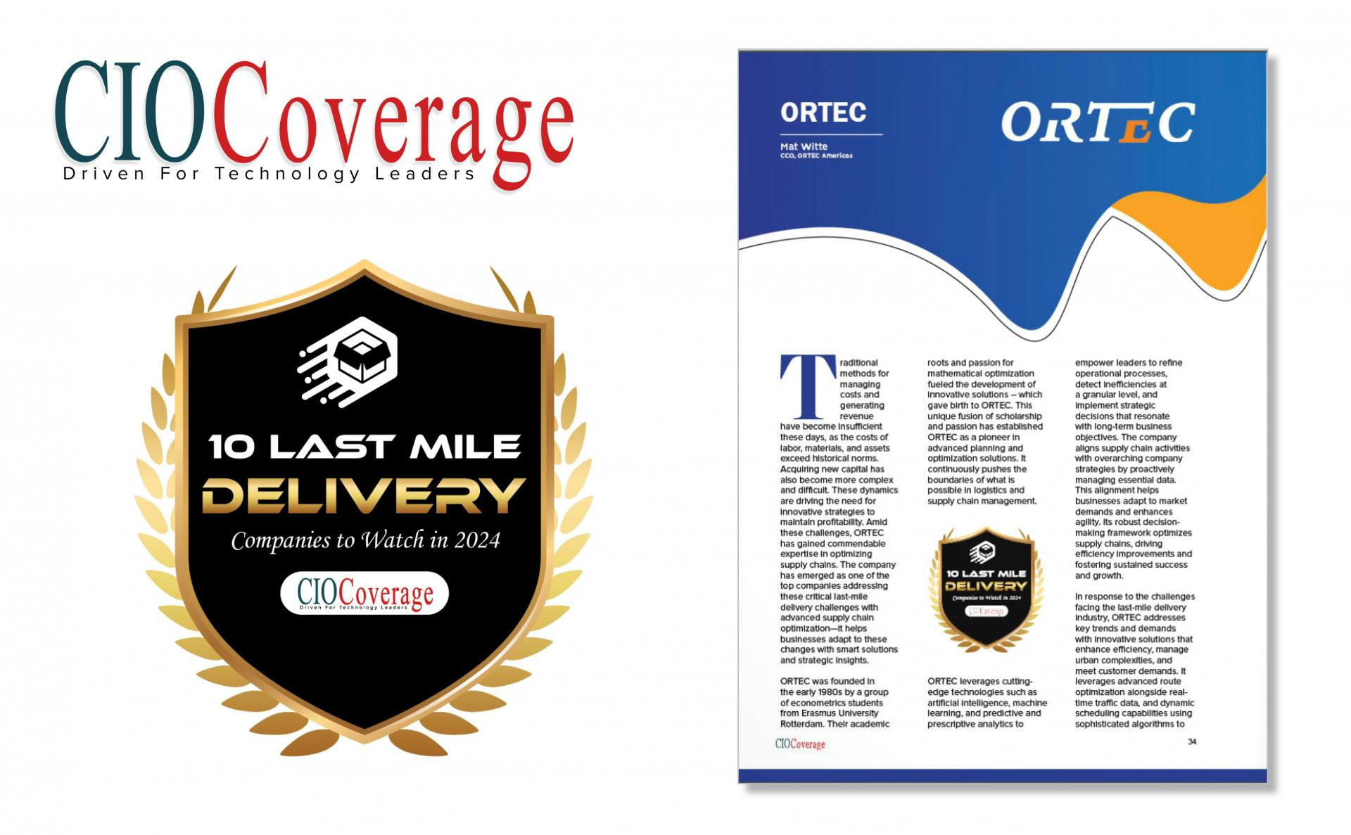 ORTEC | CIO Coverage - Top 10 Last Mile Delivery Companies 2024