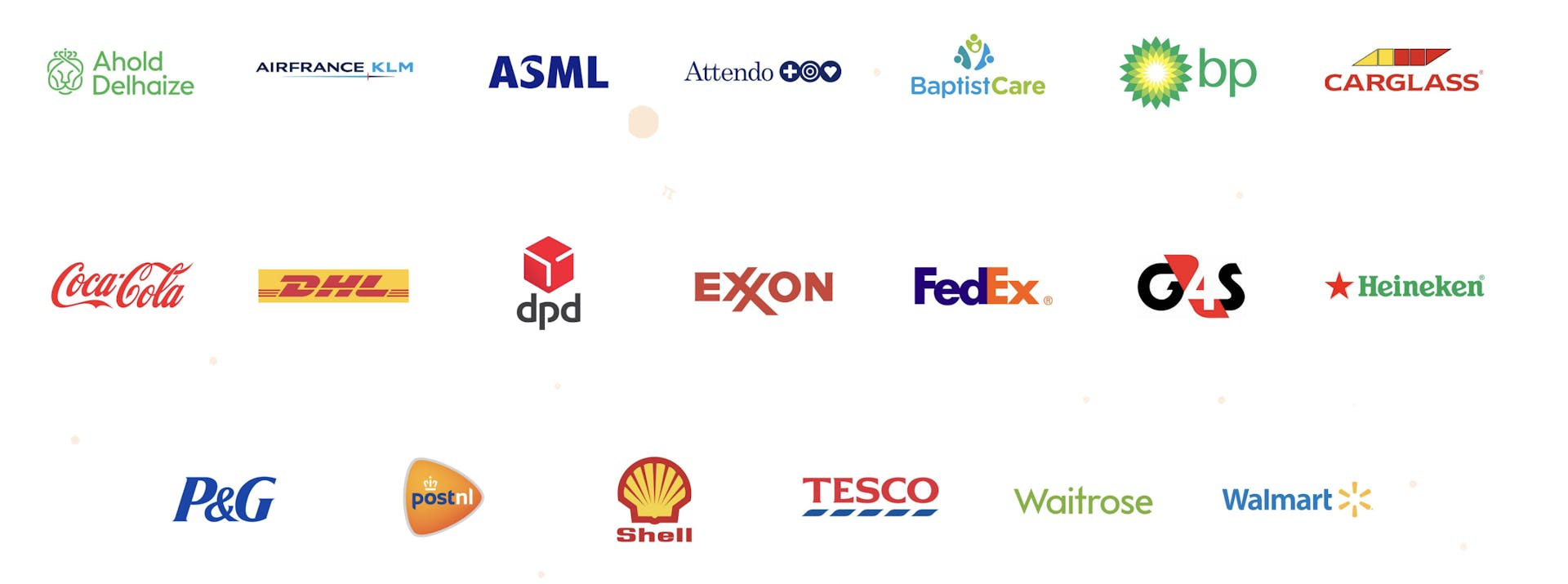 ORTEC customer logos