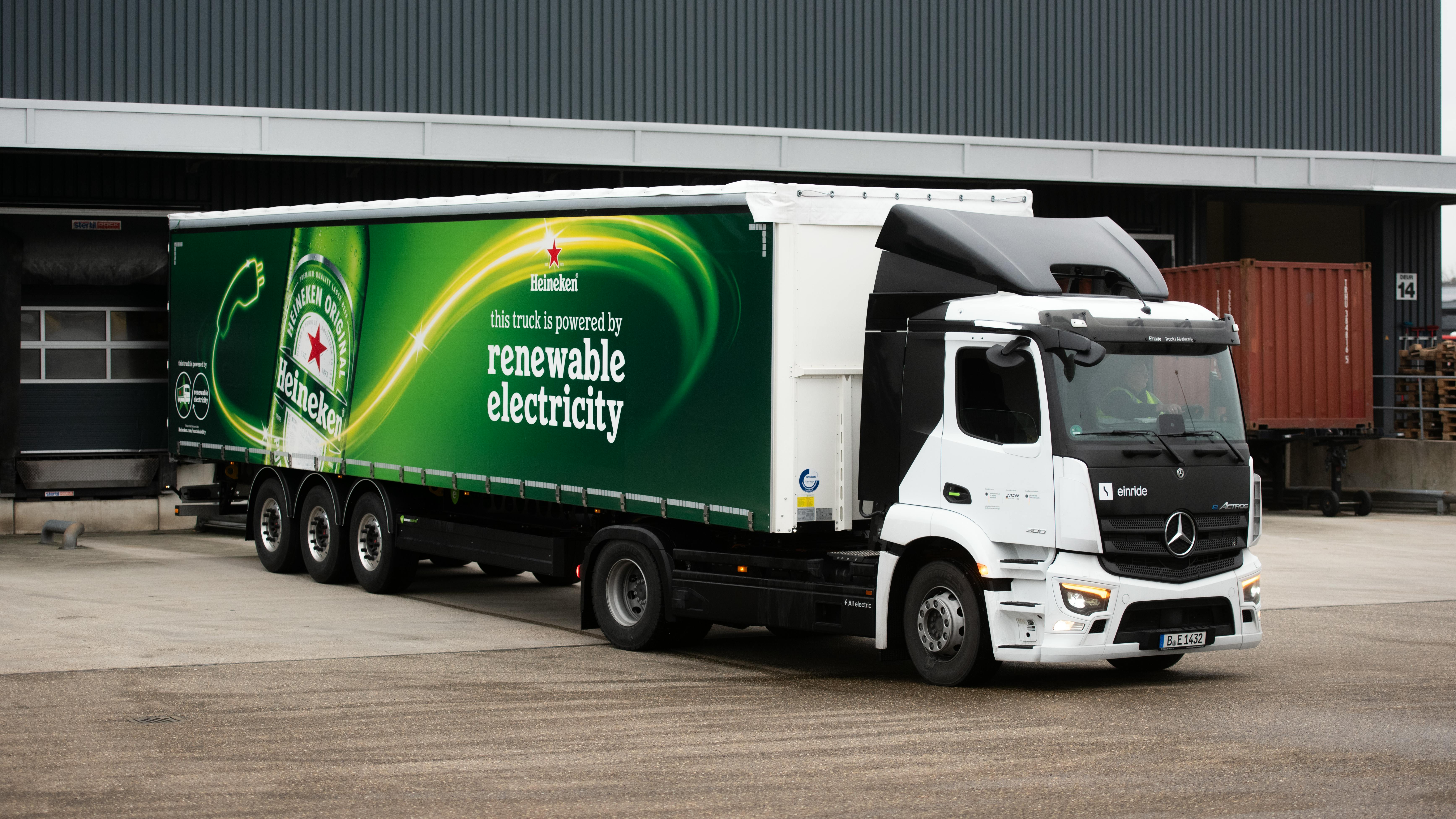 HEINEKEN trucks delivery