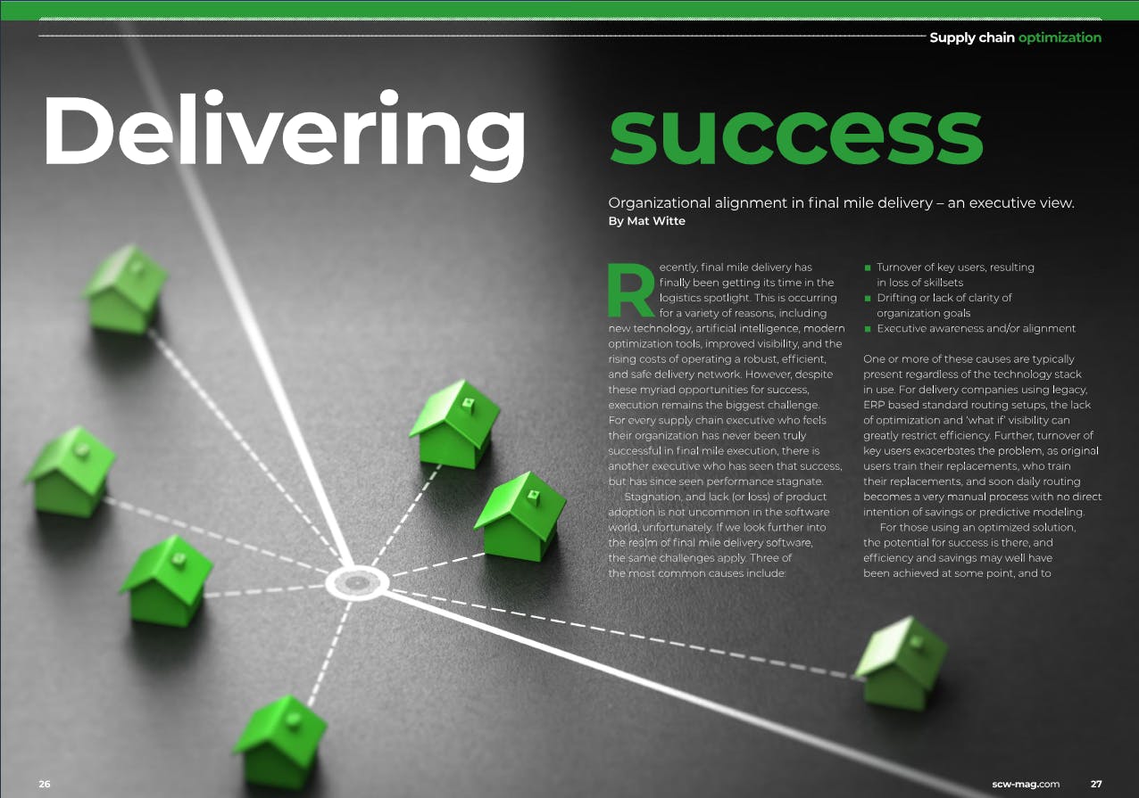 Supply Chain World - Delivering Success: Organizational Alignment in Final Mile Delivery - an Executive View