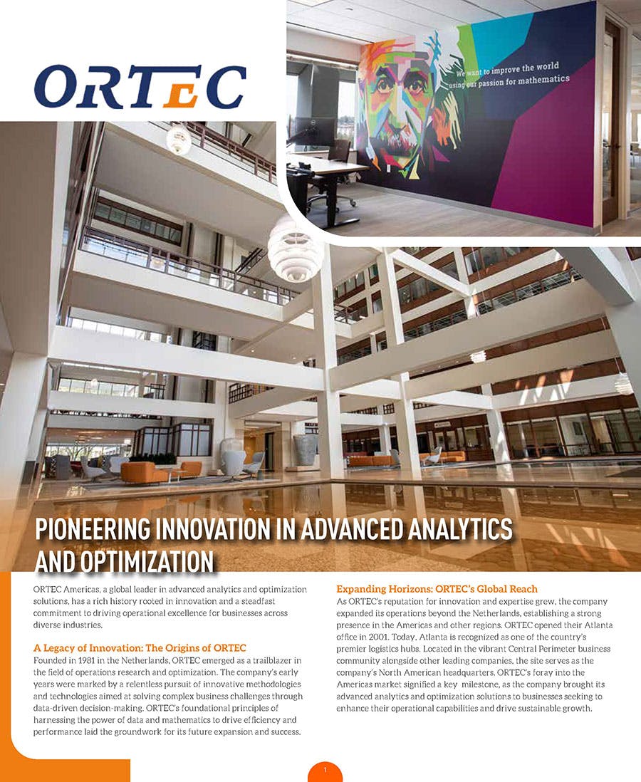 ORTEC Americas | Innovate Georgia | Pioneering Innovation in Advanced Analytics and Optimization