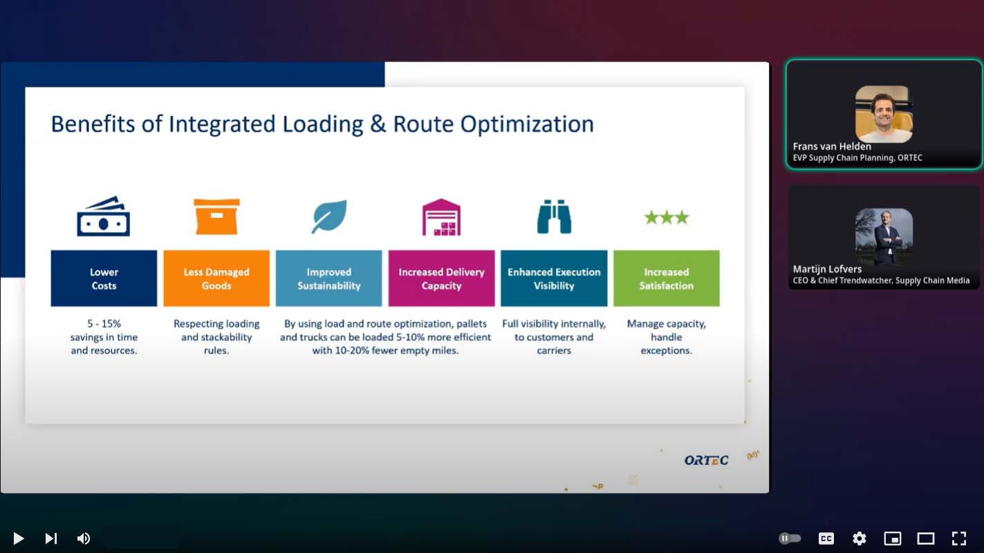 Integrated Load and Route Optimization - Webinar-on-demand