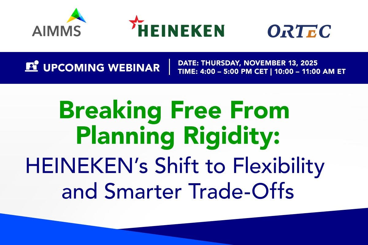 Webinar AIMMS ORTEC HEINEKEN