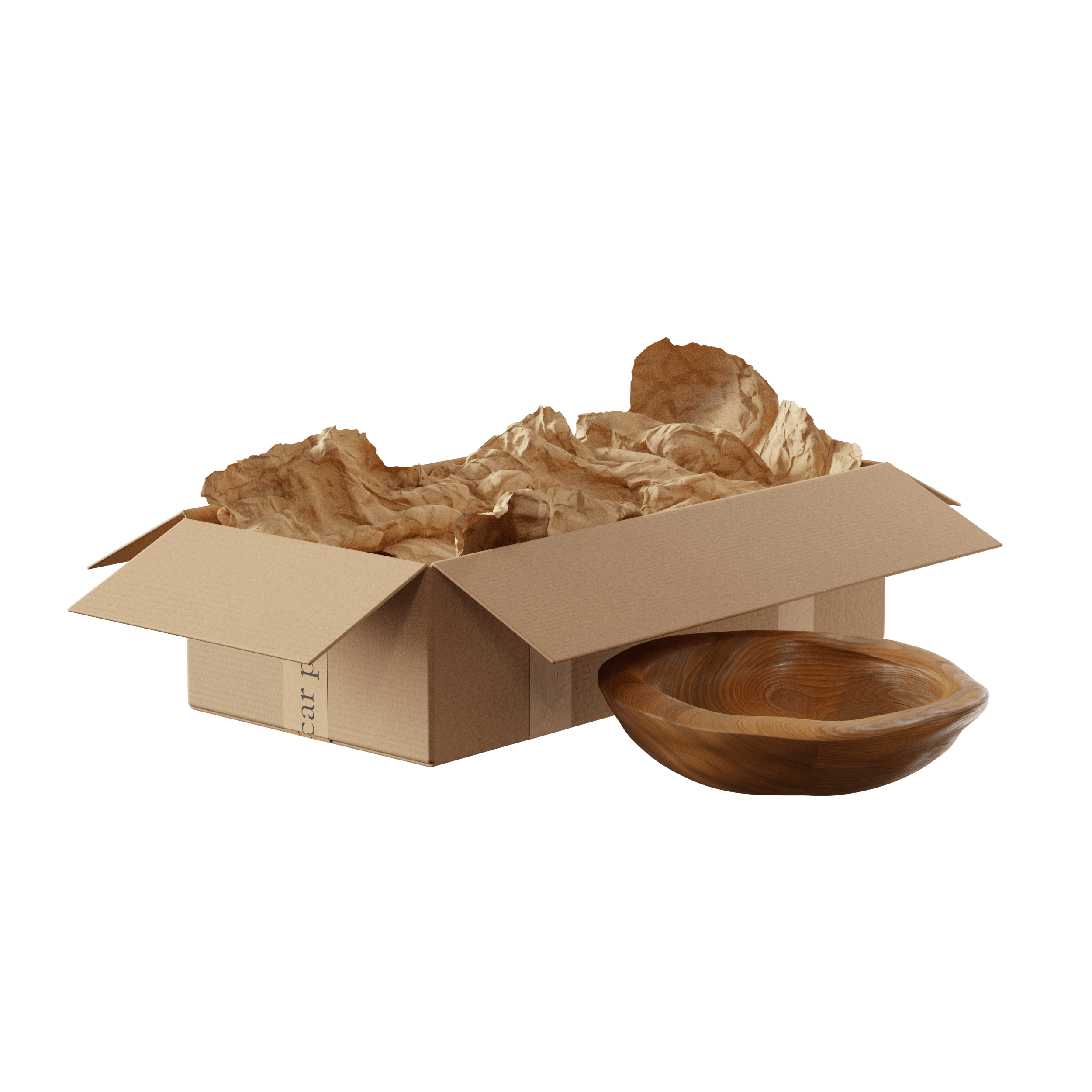 Open box with bowl