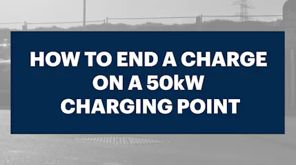 How to end your charging session on our 50kW chargers.