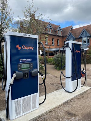 Two rapid Osprey EV charging stations