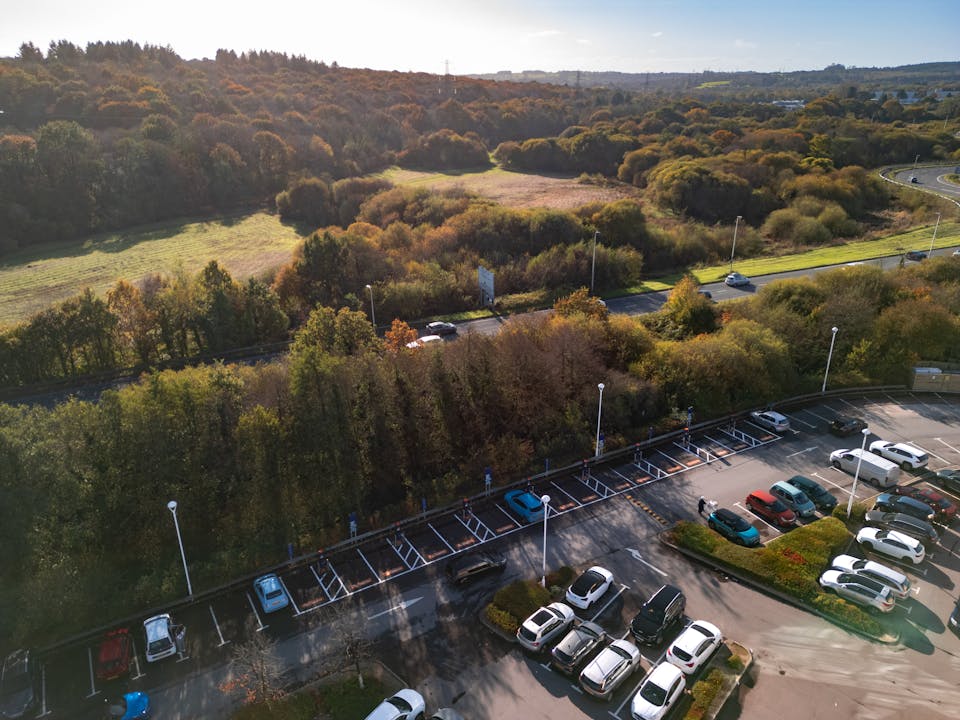 Osprey Charging Hub just off the A473 in Wales
