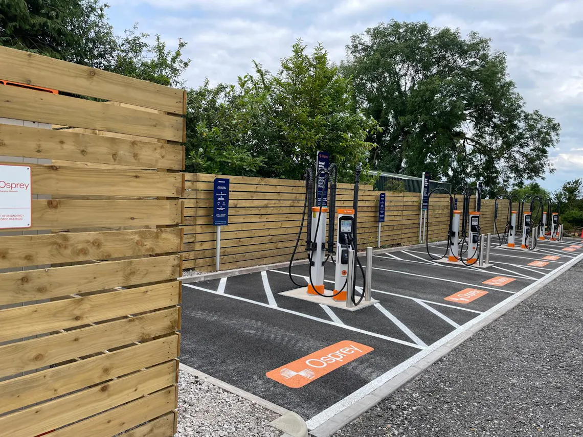 Eight Rapid Charge Points