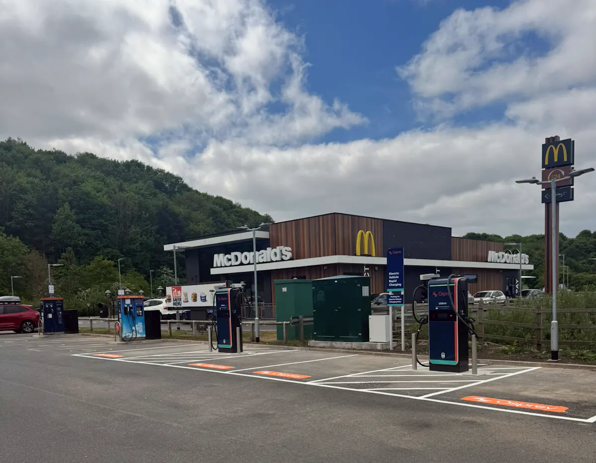 Osprey chargers at Tyneview Retail Park, Prudhoe