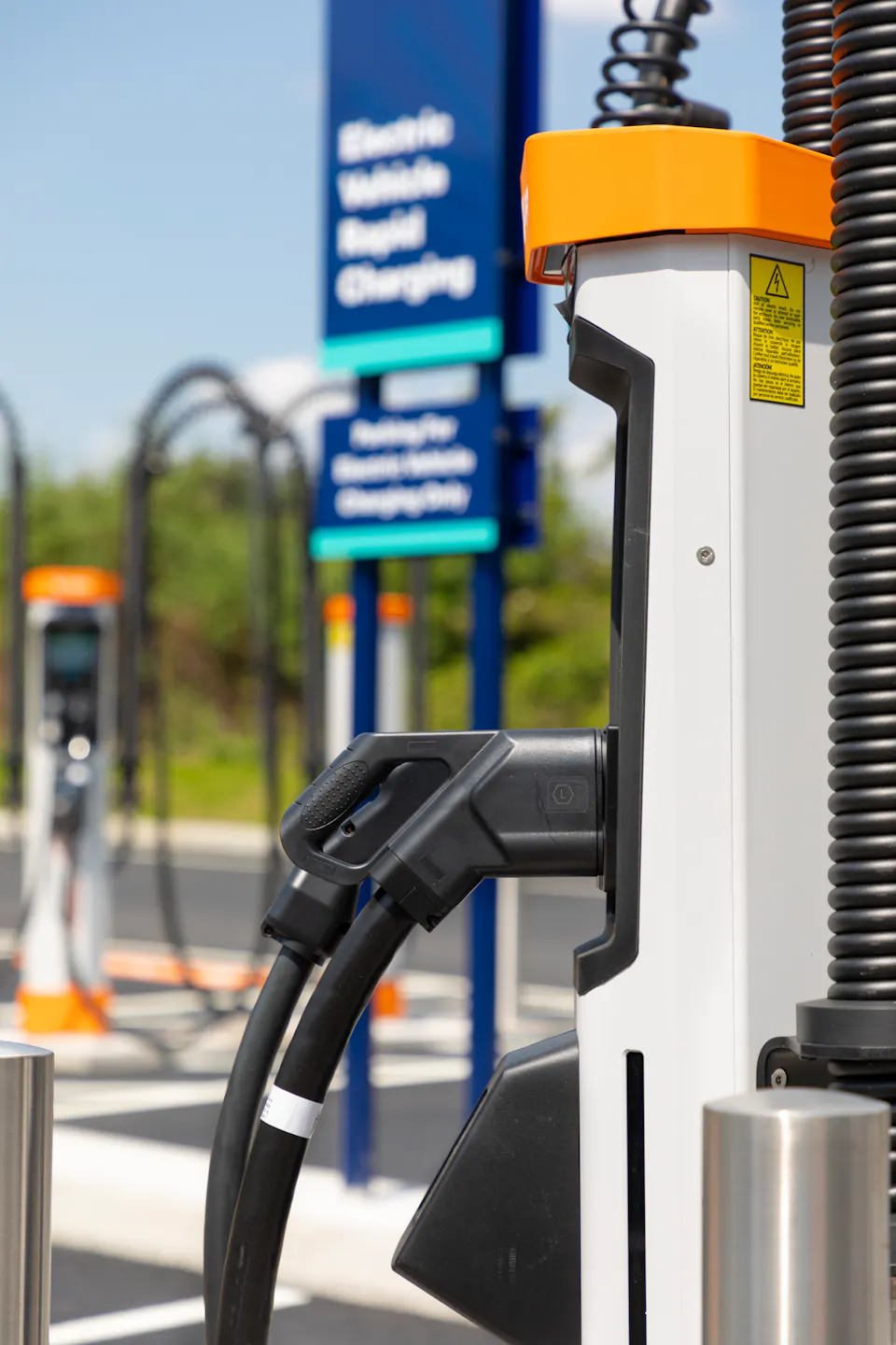 A rapid EV charging station