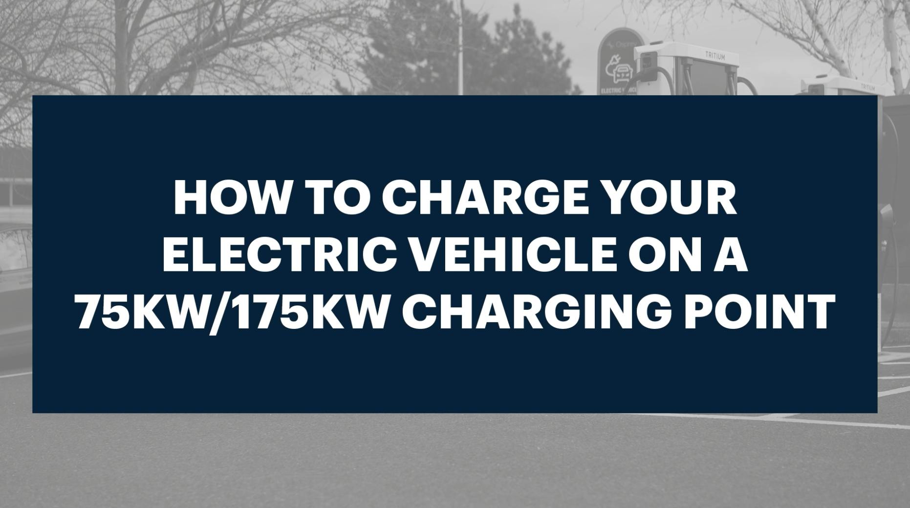 How to use a 75kW or 175kW Osprey rapid charger