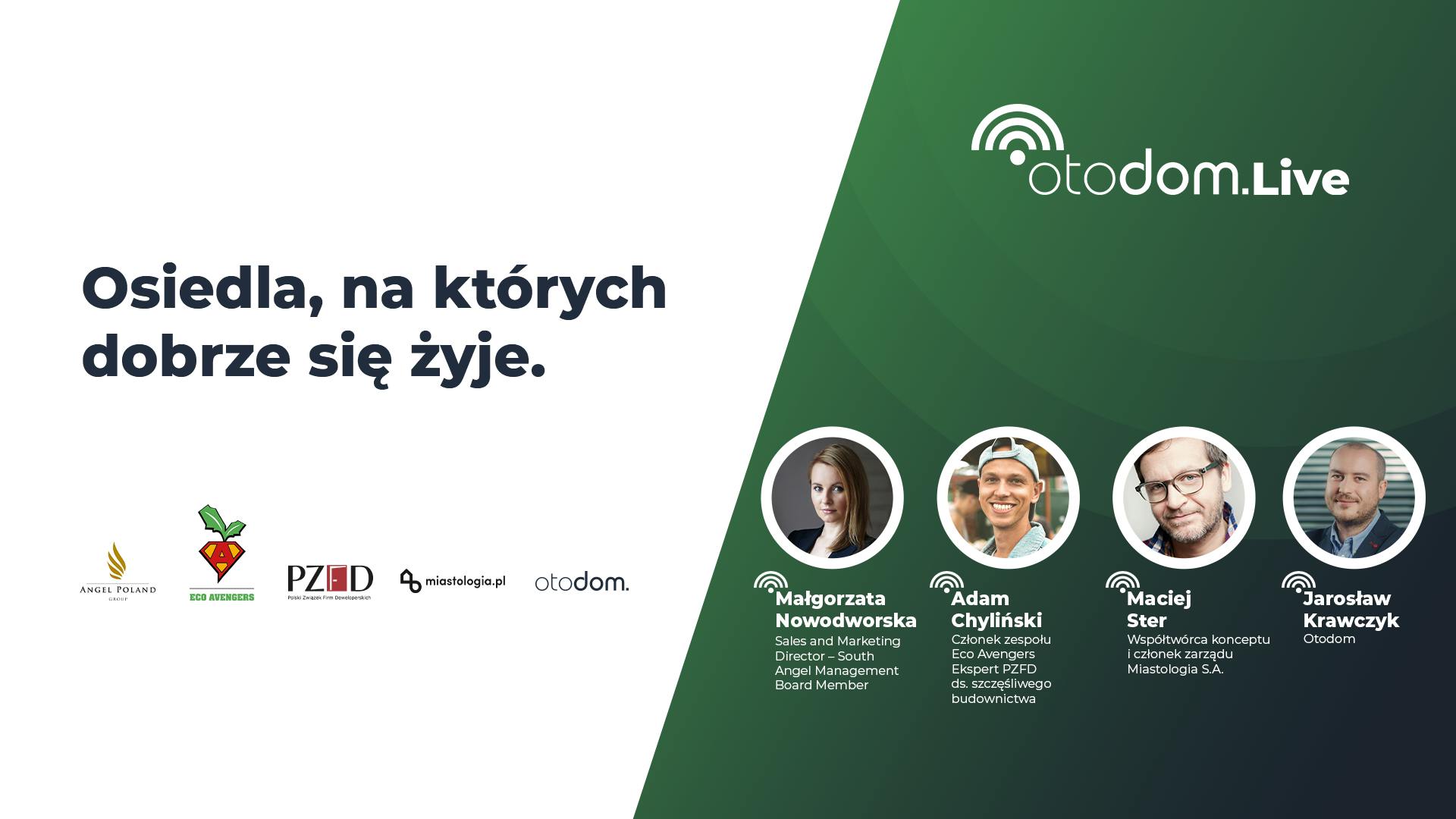 Otodom Live #19 - Osiedla, na których dobrze się żyje