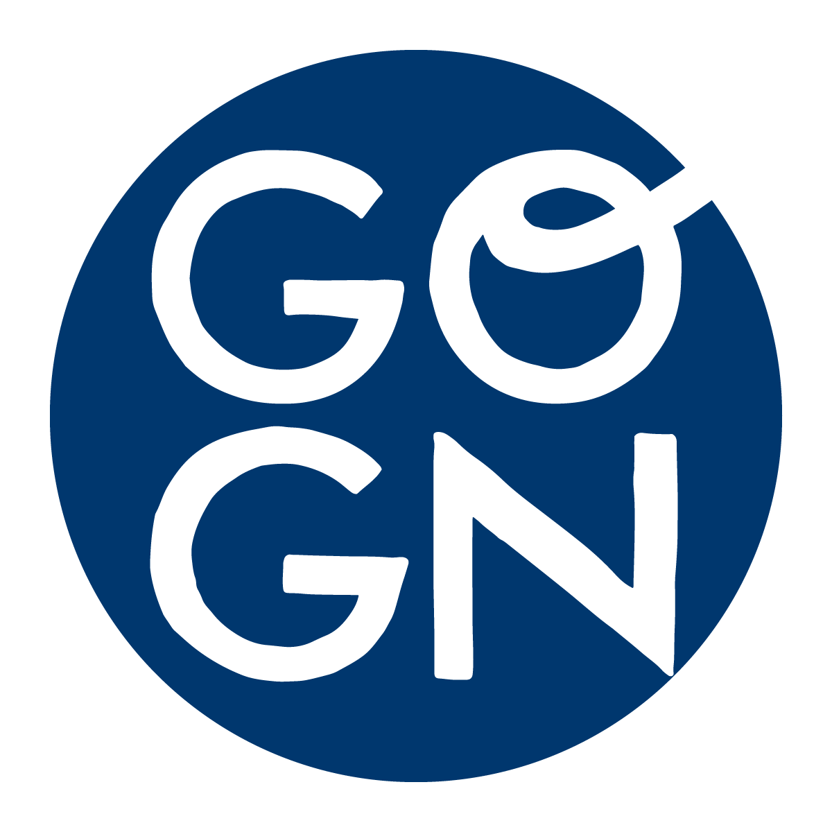 GOGN in a blue circle