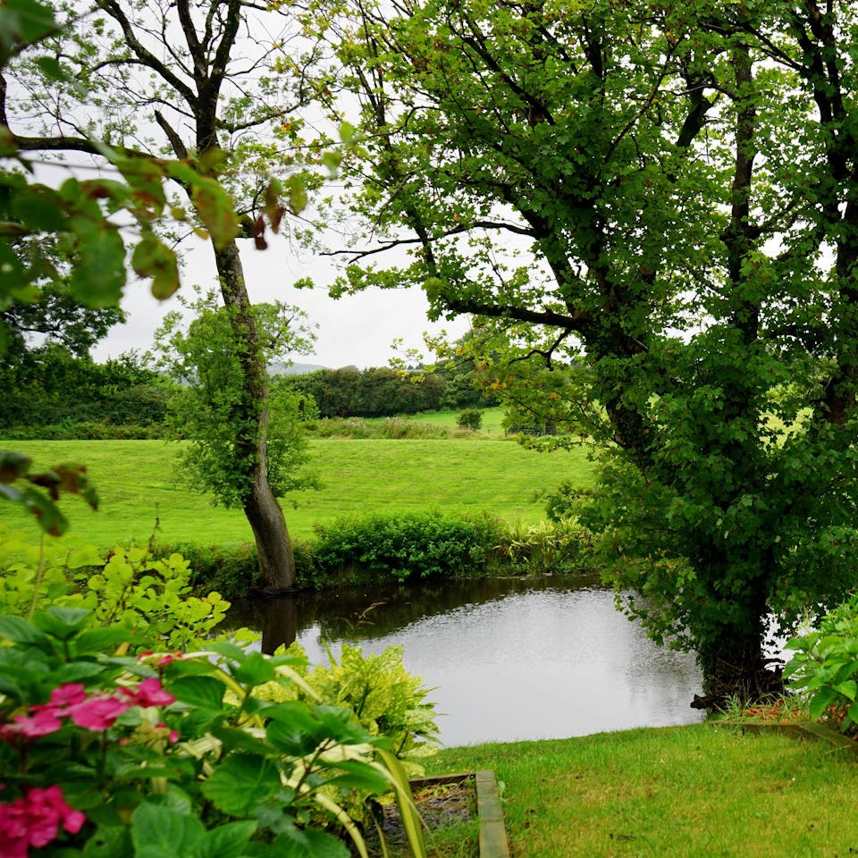 Garden in English countryside