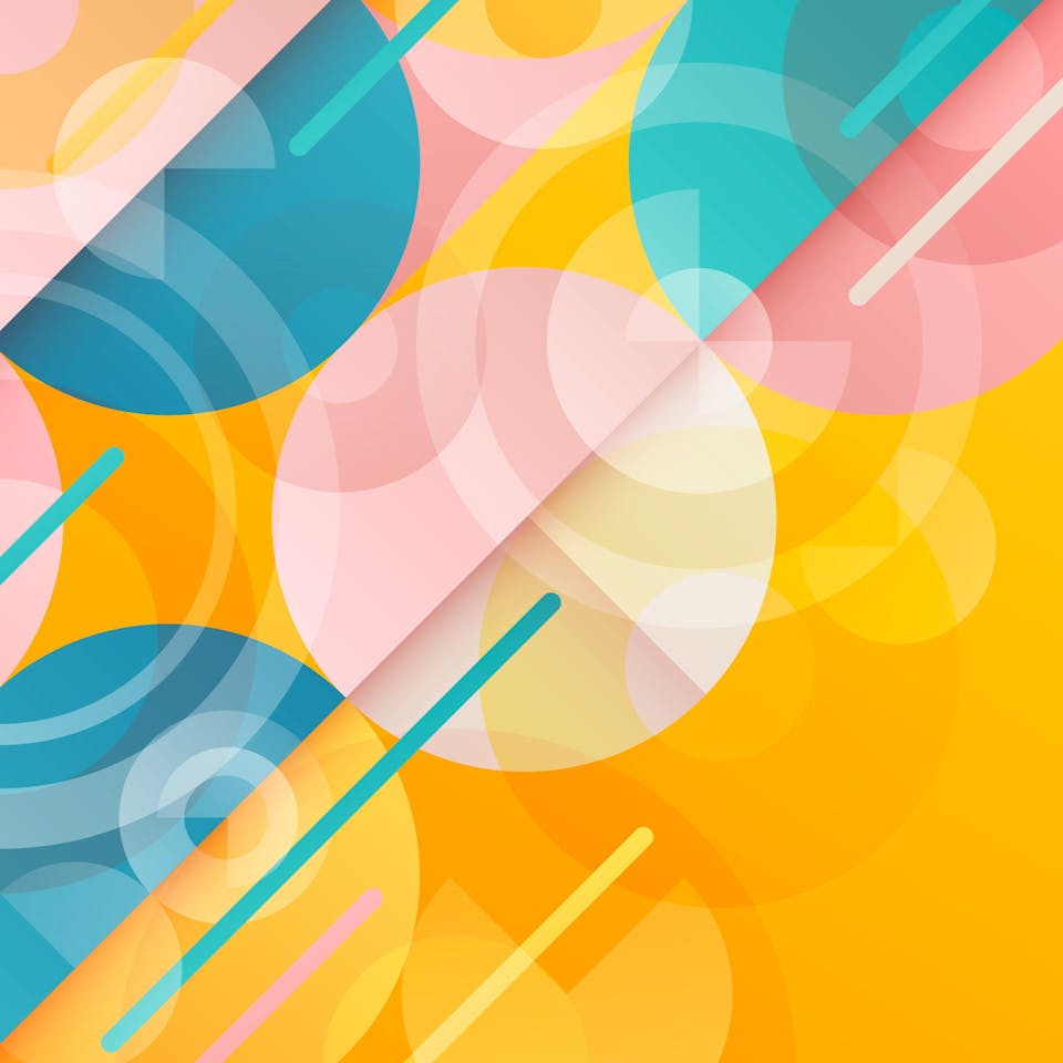 Decorative image with geometric shapes