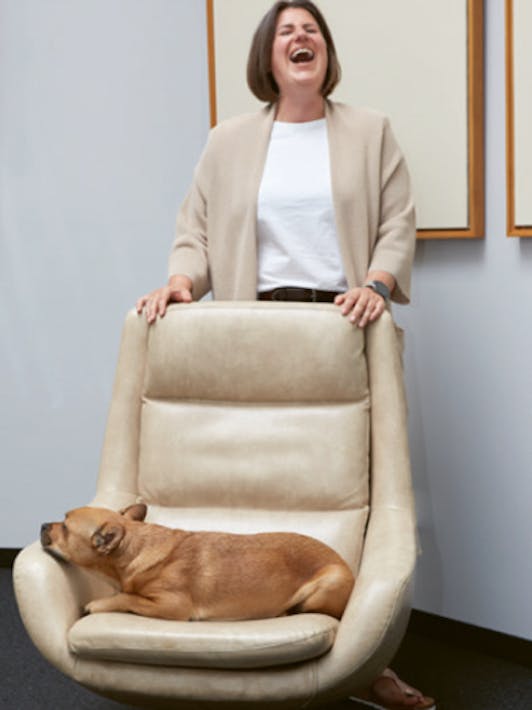 Clarissa mit Hund