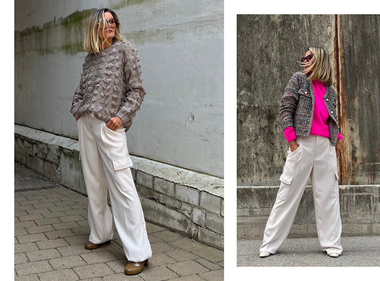 Ela mit Cargohose von Oui