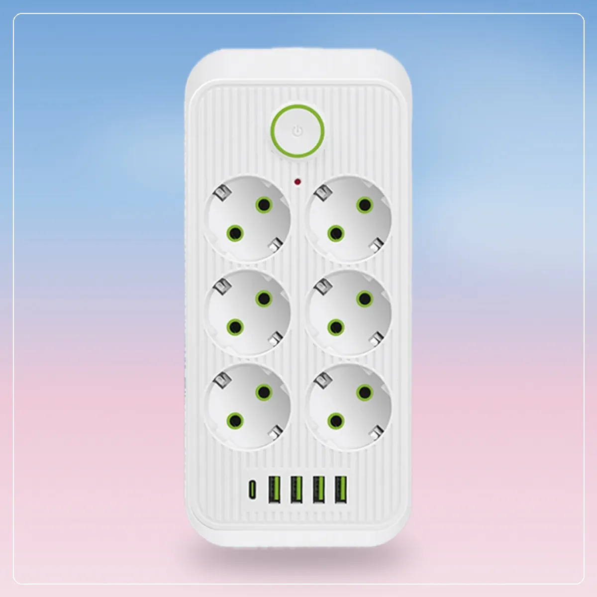Multiprise 6 prises + 5 ports USB