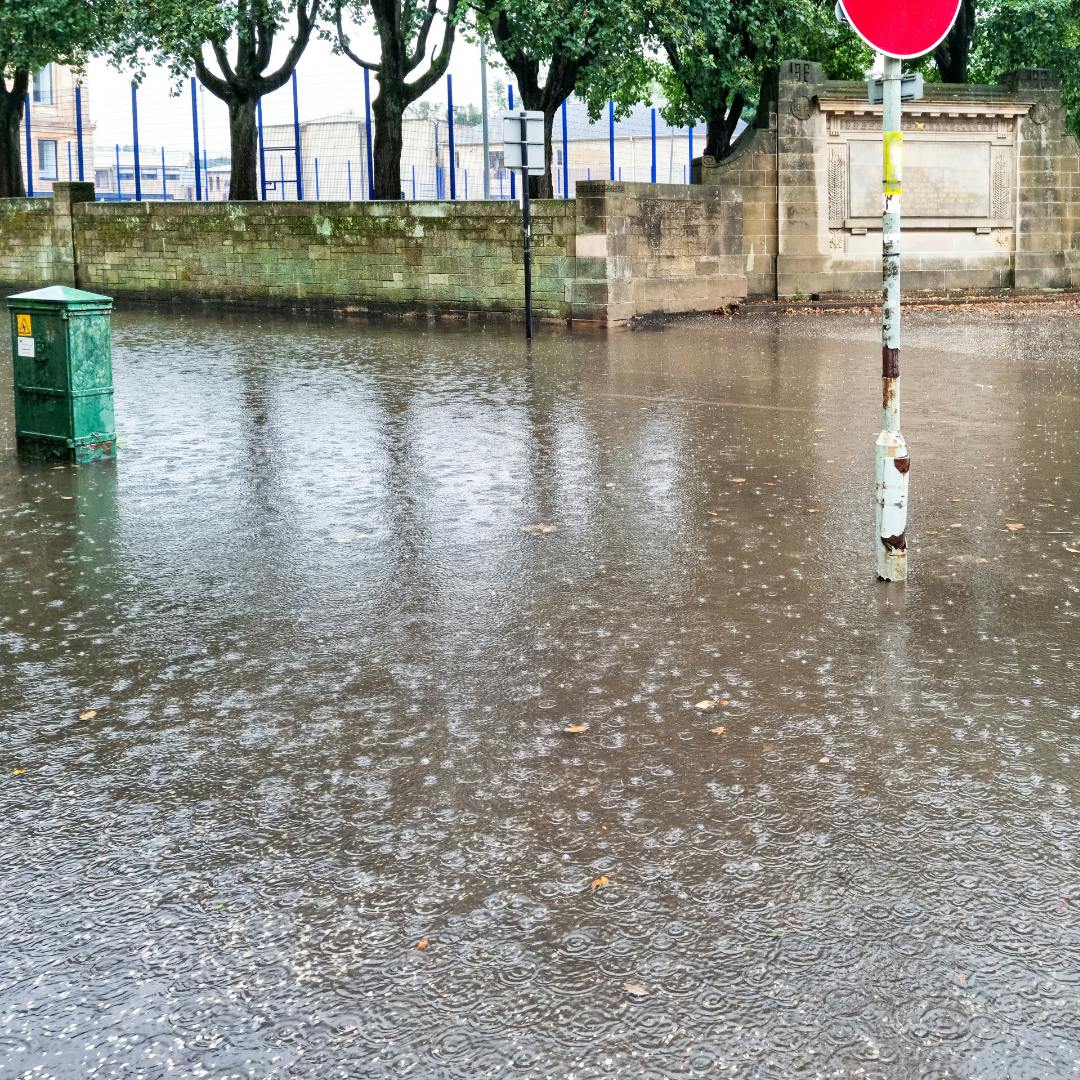 A Flooded street