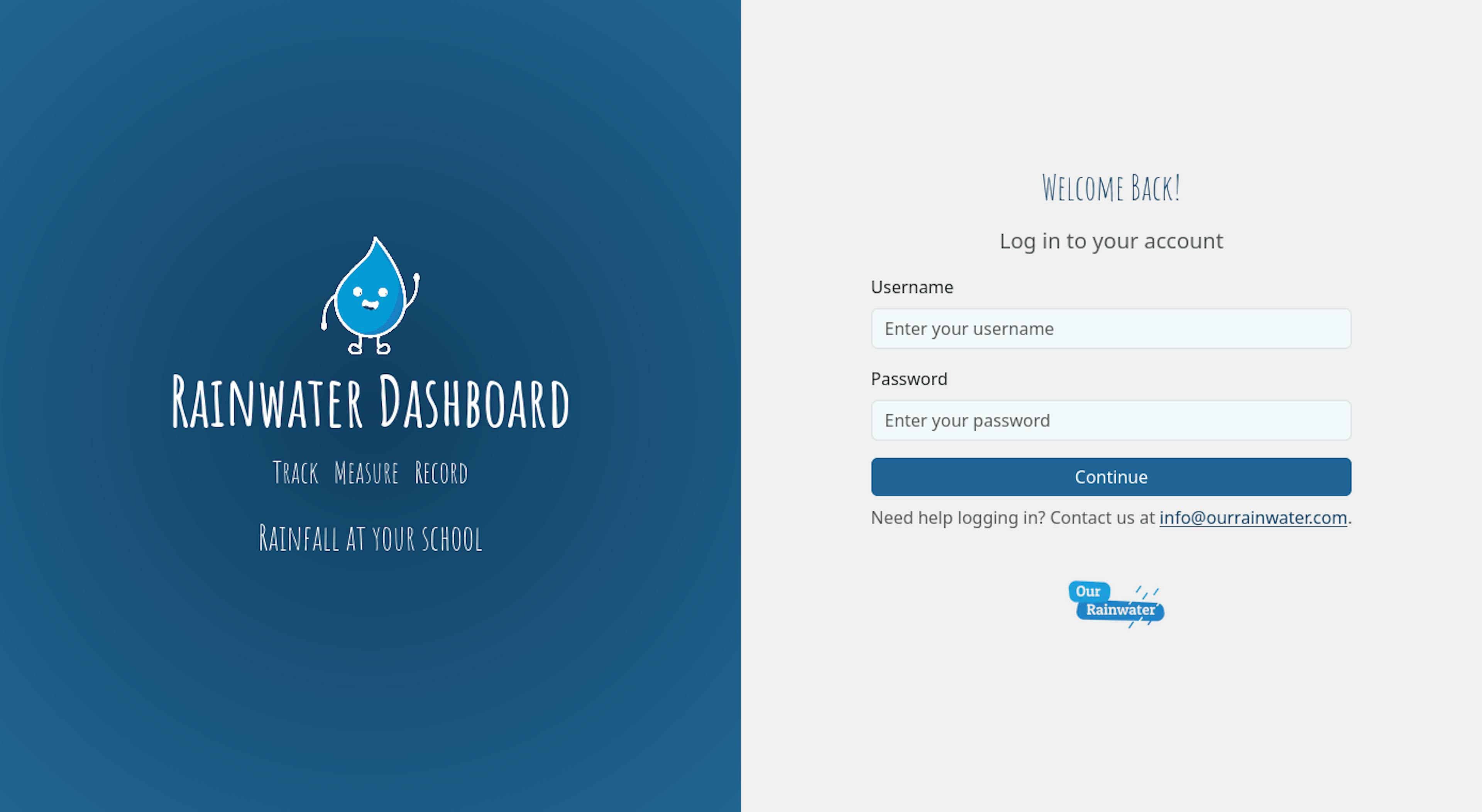 Rainwater Dashboard