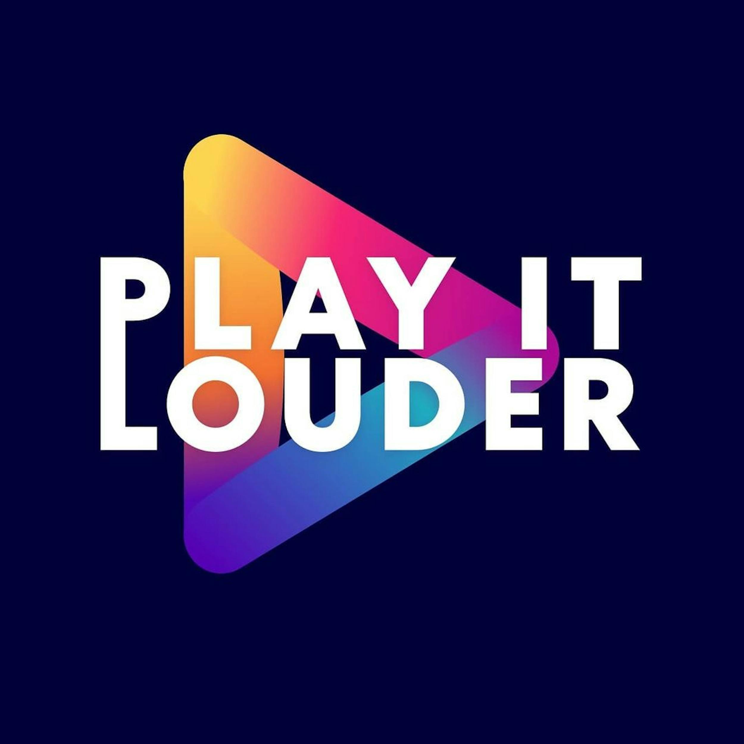 The colourful Play It Louder logo