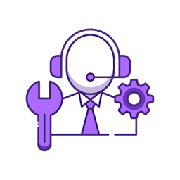 Person with headset and tools