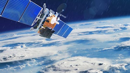 Free-space optical data links for satellite communications