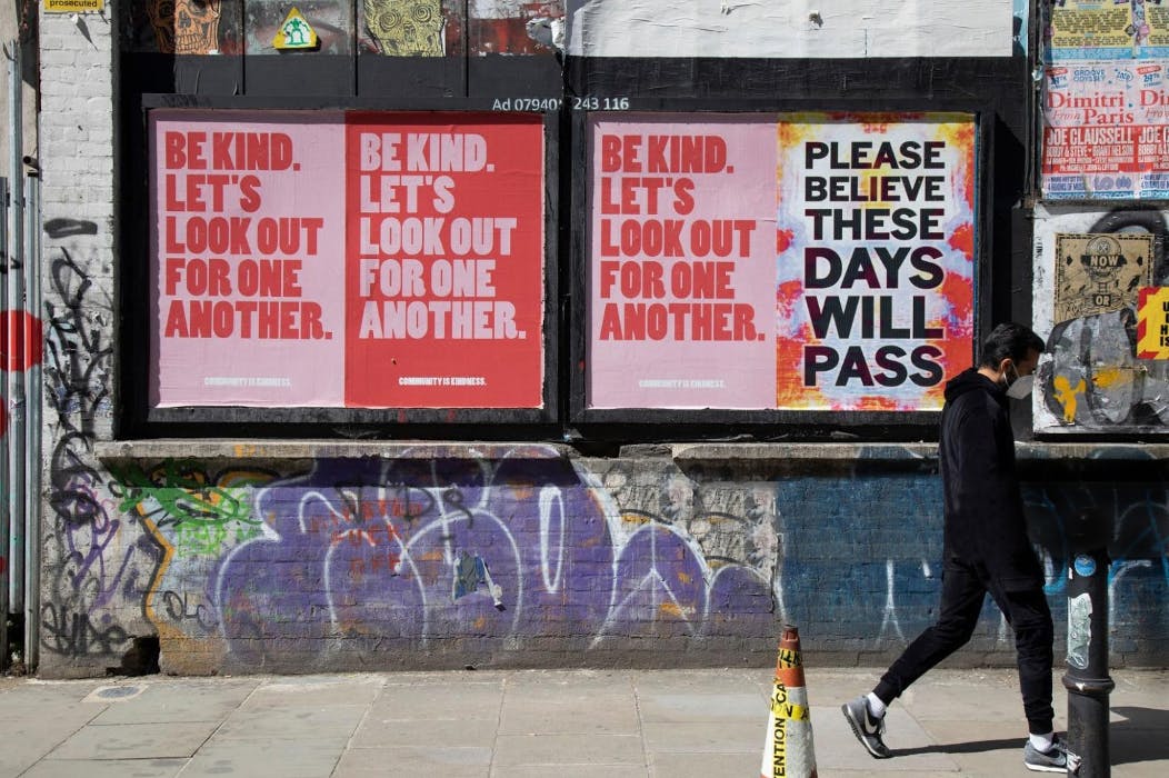 Paste Posters: Be Kind. Let's Look Out for One Another.