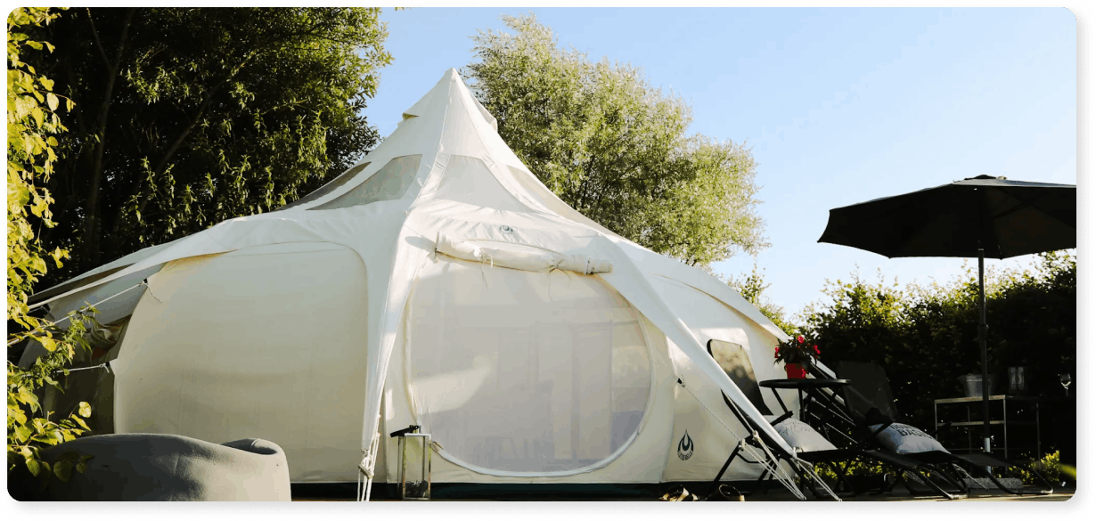 Prøv Glamping på Thorupgaard til efteråret