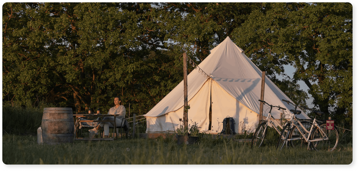 Glamping i Sverige hos Coasters Hideaway