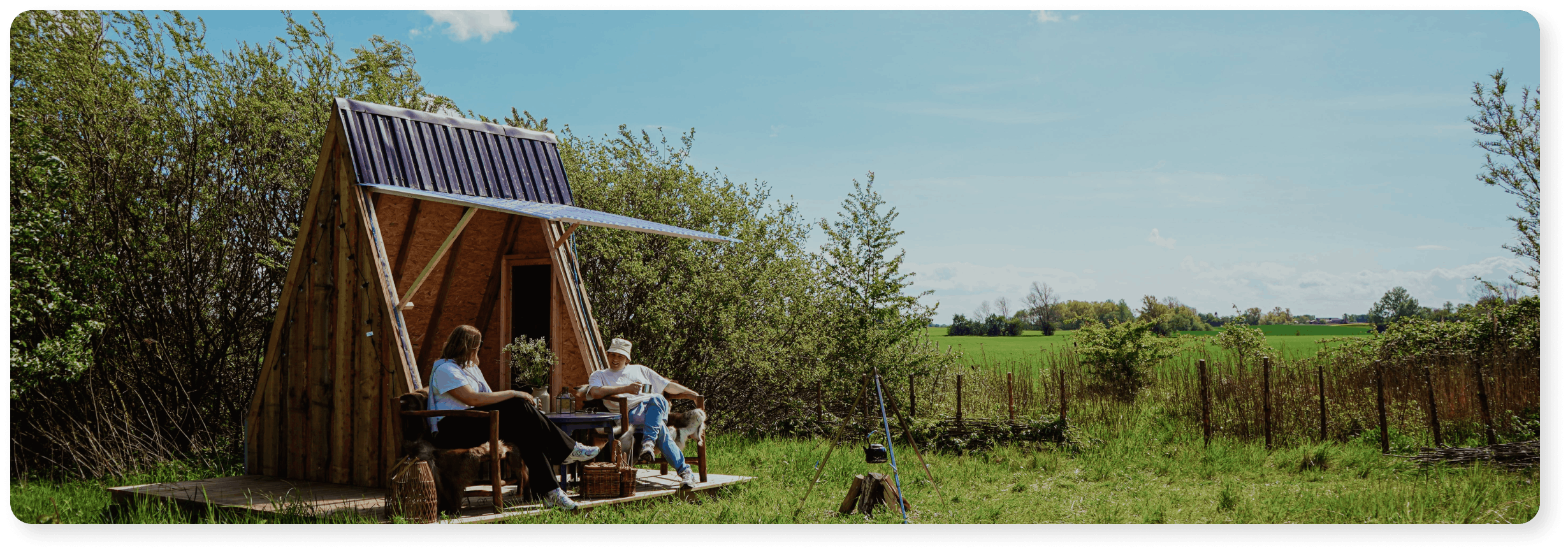 Hytte hos Naturlig Glamping på Korsgaarden