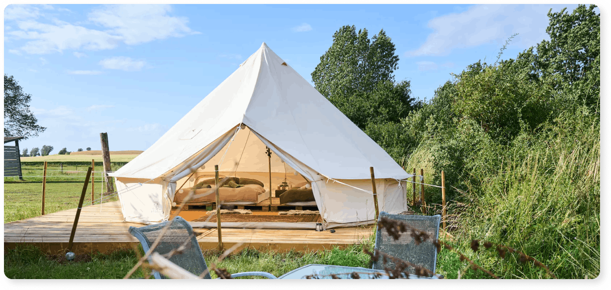 Getaway på Fyn i Glamping Telt Silva