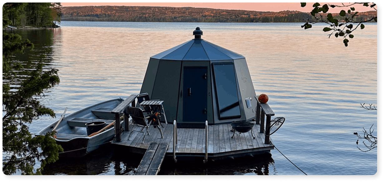 Glamping i Sverige hos Yggdrasil Igloo Värmland