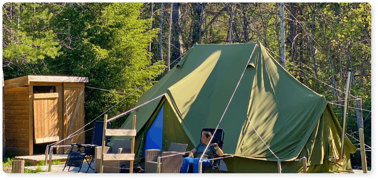 Glamping i Sverige hos Glamping Höga Kusten