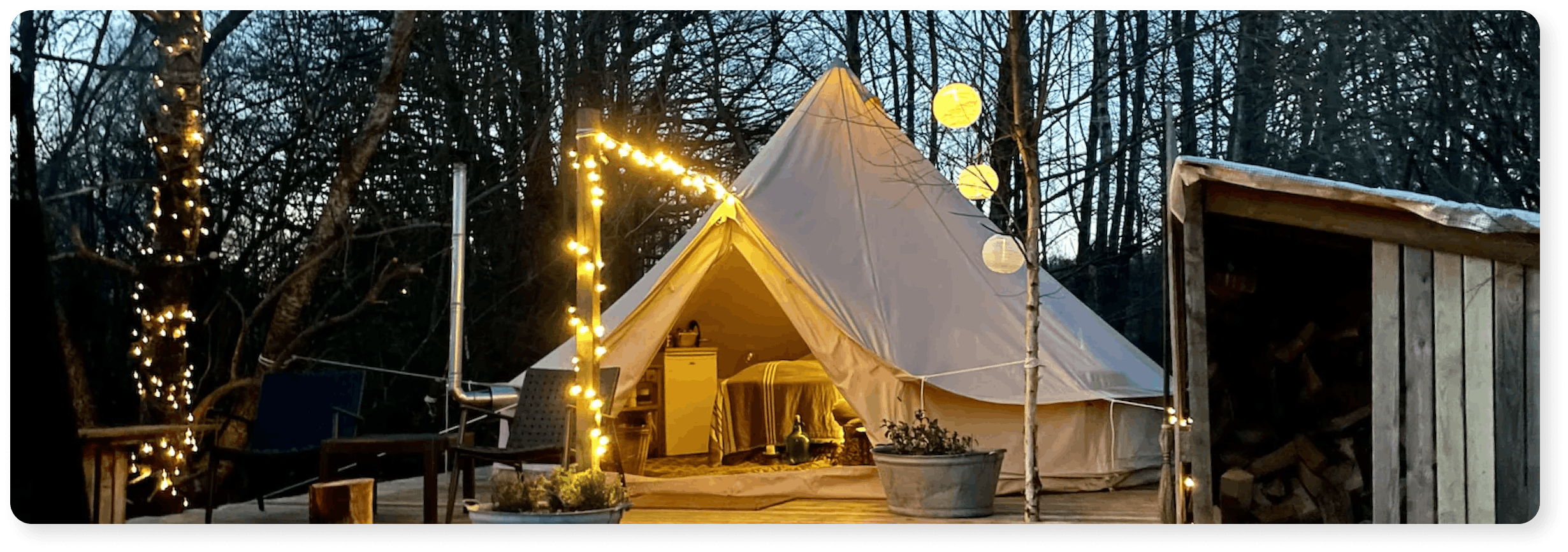 glamping i egtved telt